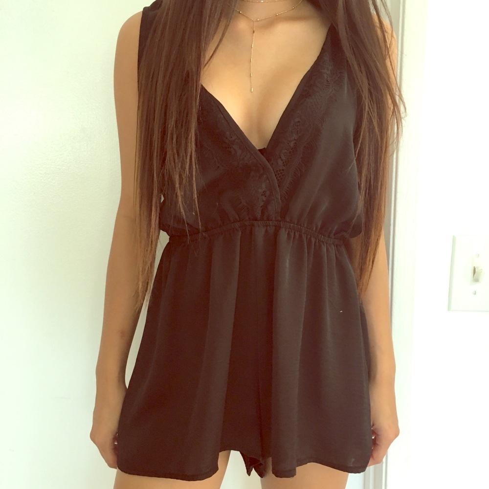 Eyelet Lace Romper